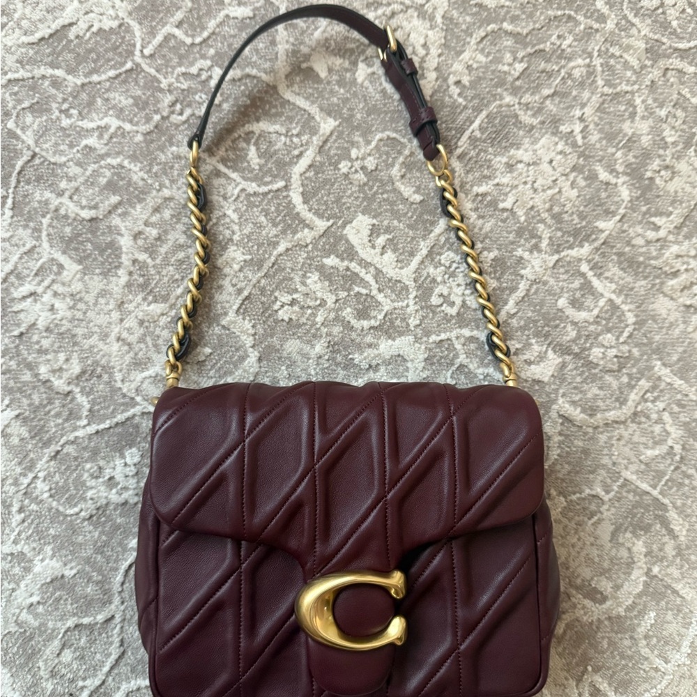 Coach TS Leather Shoulder Bag